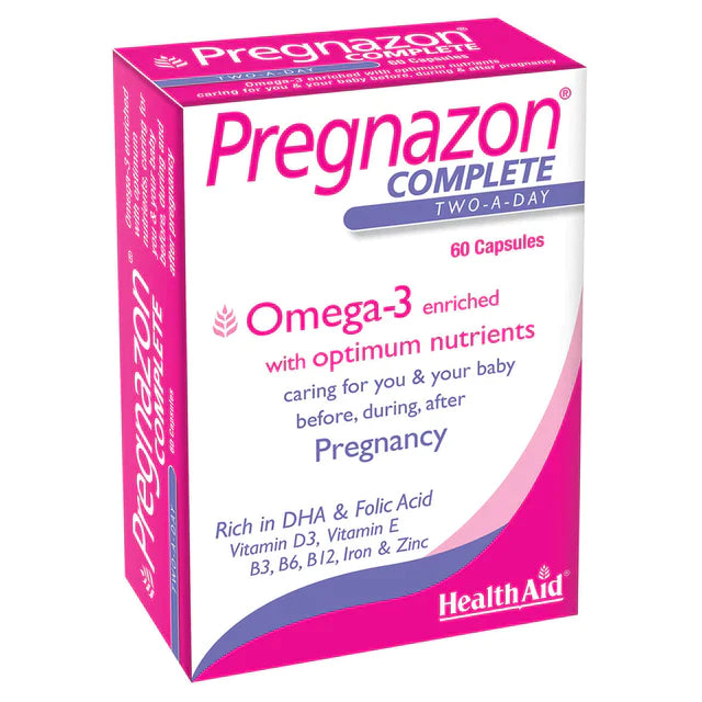 Health aid Pregnazon Complete 60 Capsules - dsonline.me