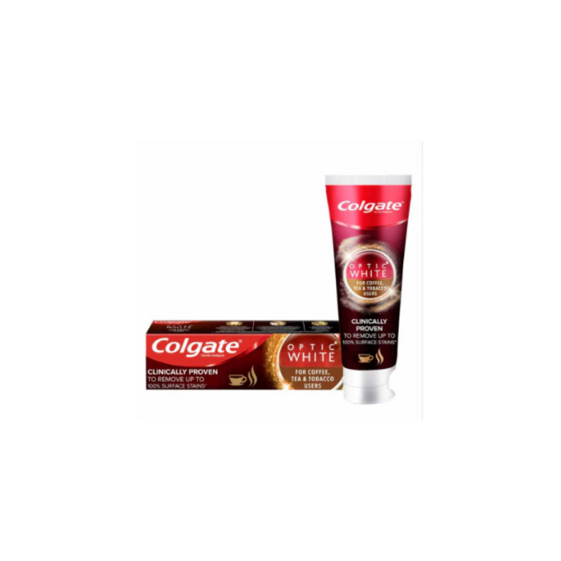 Colgate Optic White For Coffee, Tea & Tobacco Users Tooth Paste 50 ml - dsonline.me