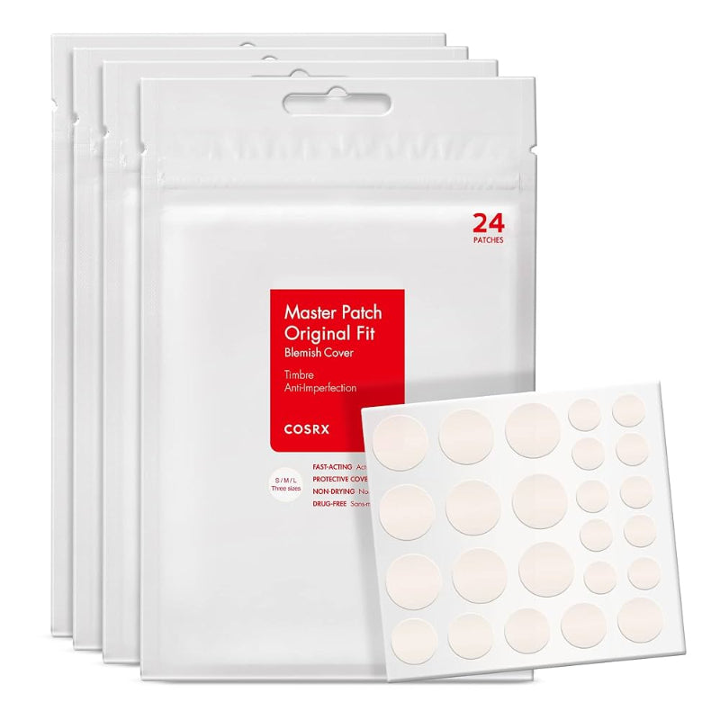 COSRX Master Patch Original Fit blemish cover packaging with patches on a white background