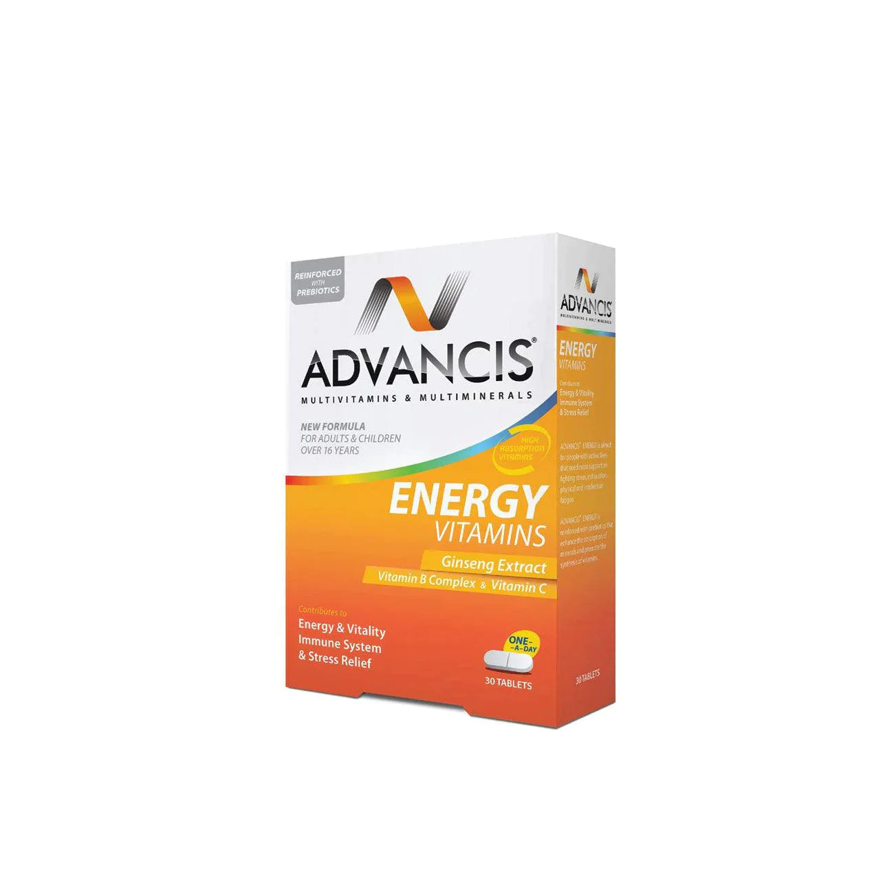 Advancis Energy Vitamins 30 tablets - dsonline.me