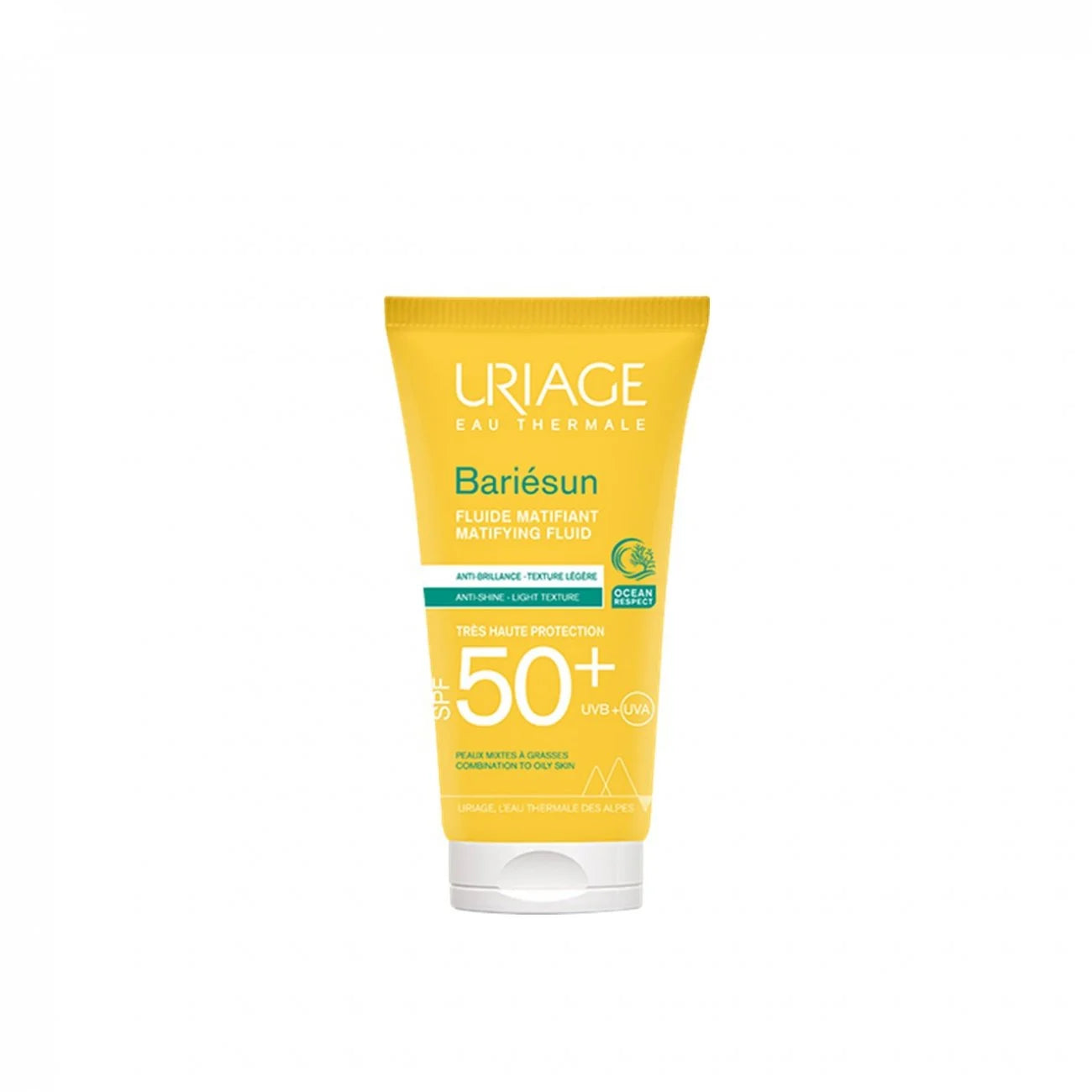 Uriage Bariésun Crème Hydratante SPF 50+ in a 50ml tube – high-protection moisturizing sunscreen for sensitive skin