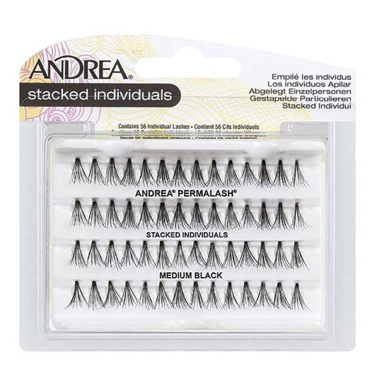 Andrea Stacked Individuals Lashes Medium Black - dsonline.me
