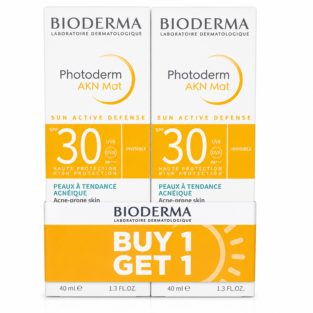 Bioderma Photoderm AKN Mat SPF30 Invisible (Buy 1 Get 1)