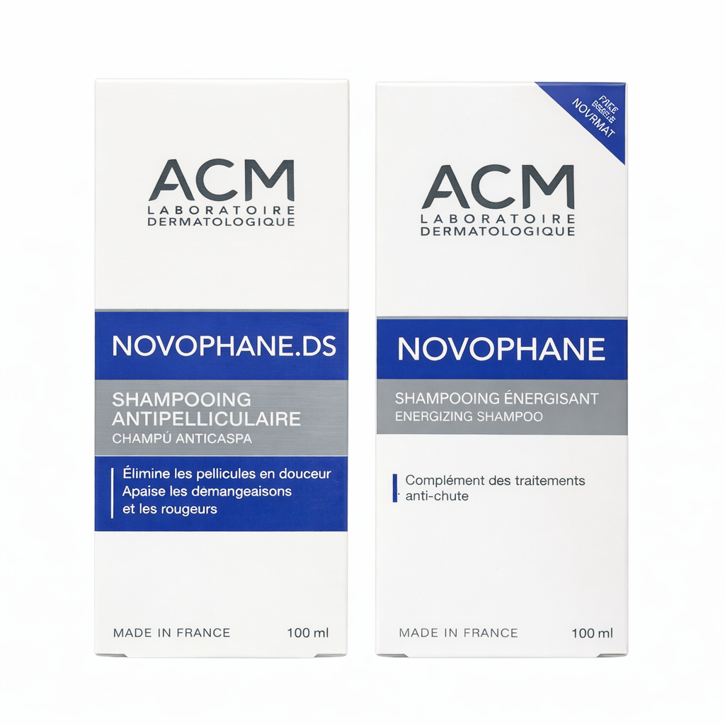 ACM Novophane DS Anti-Dandruff Shampoo + Novophane Energizing Shampoo (Duo Pack)