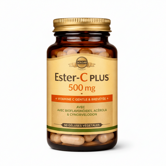 Solgar Ester-C Plus 500 mg – Vitamin C Supplement – 50 Vegetable Capsules