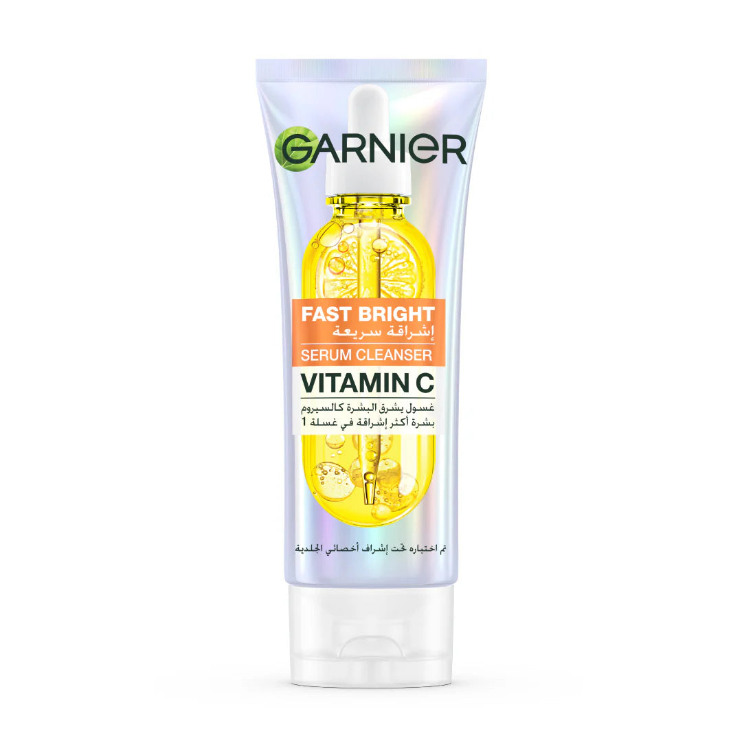 Garnier Fast Bright Serum Cleanser Dual Action Foam Cleanser