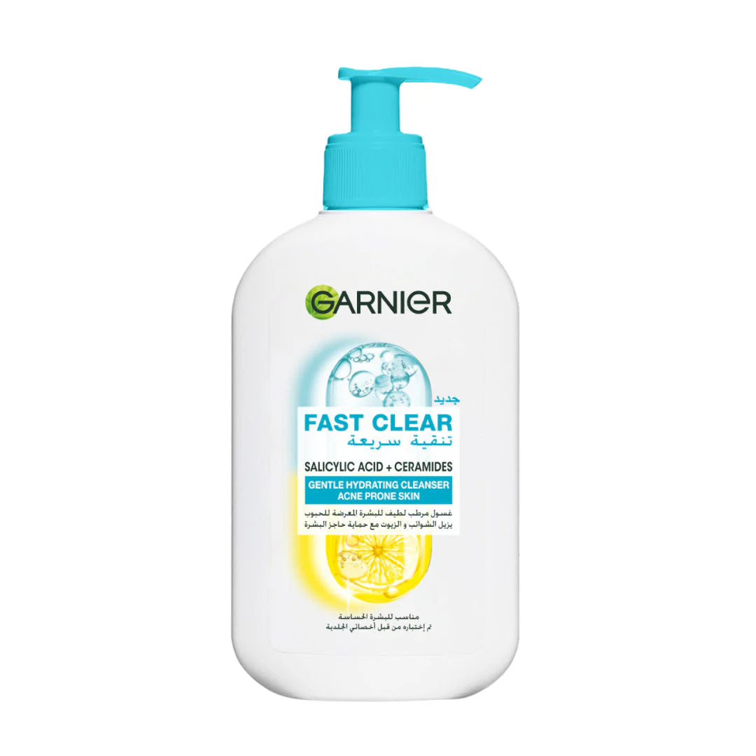 Garnier Fast Clear Gentle Cleanser Hydrating Face Wash