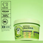 Garnier Ultra Doux Hair Food Kiwi Hydrating Hair Mask for Oily Roots & Dry Hair – 390ml