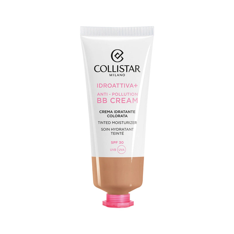 Collistar BB cream tube on a white background