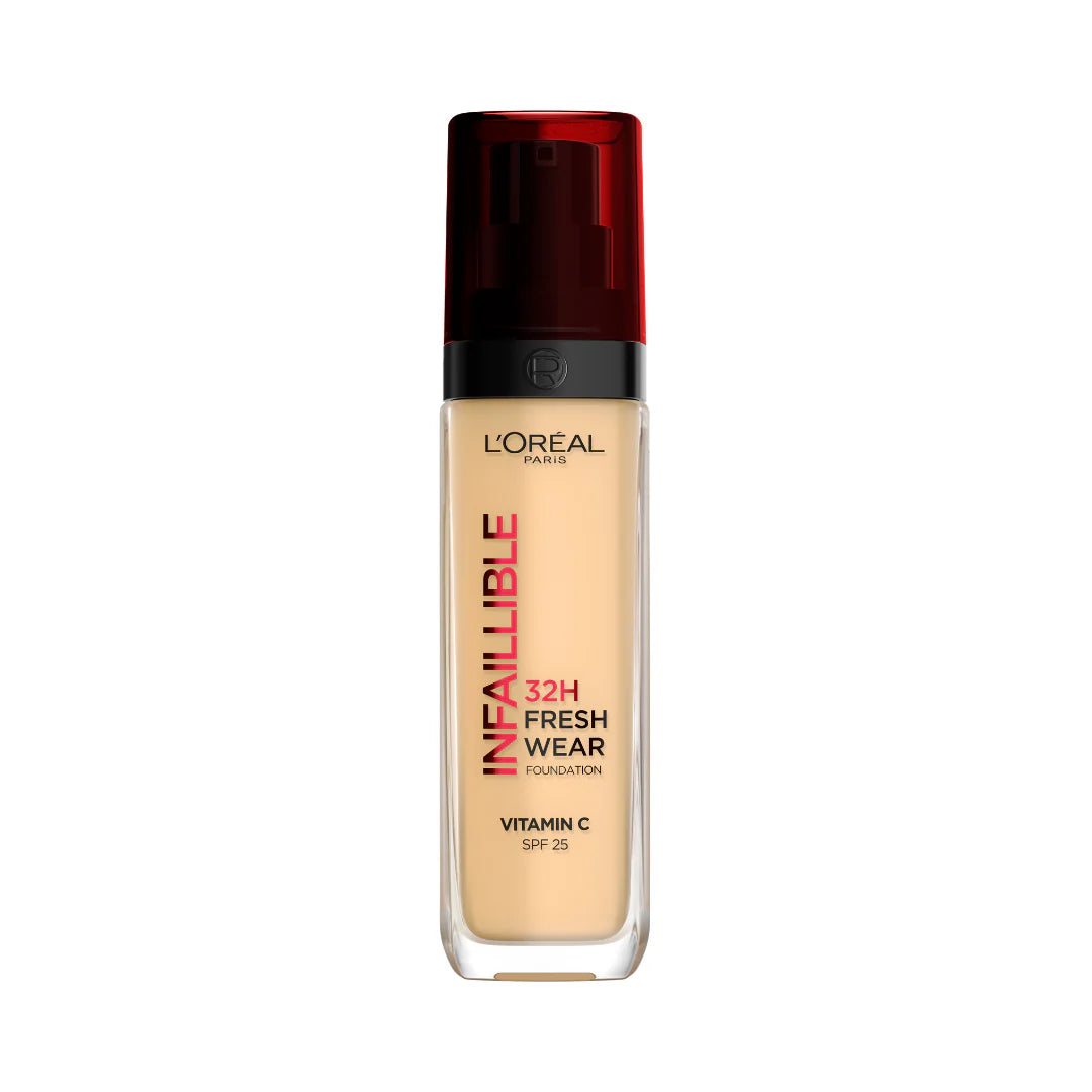 L’Oréal Paris Makeup Infaillible 32H Freshwear Liquid Foundation, Vitamin C, SPF25