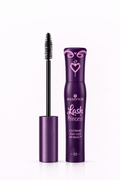 Purple mascara with 'essence' branding on a white background