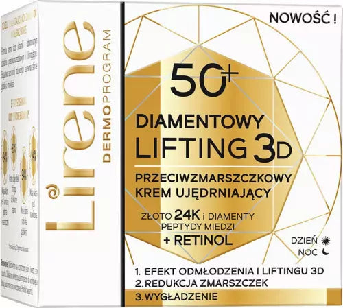 Lirene Diamond Lifting 3D Anti-Wrinkle Firming Cream 50ml