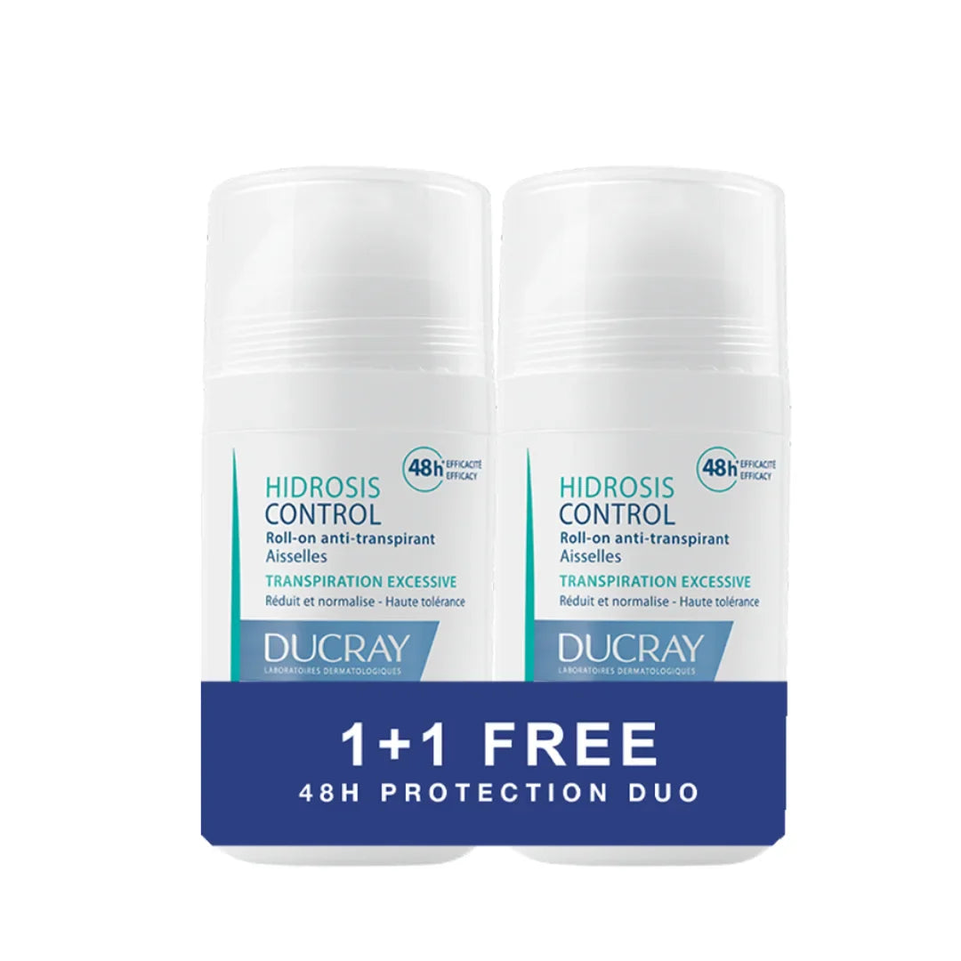 Ducray Buy 1 Hidrosis Control Roll-On Anti-Transpirant Aisselles 40ml Get 1 Free