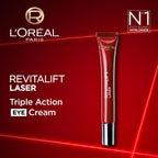L’Oréal Paris Revitalift Laser, Triple Action Anti-Aging Eye Cream, with Pro-Retinol, 15ml