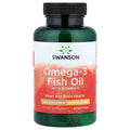 Swanson Omega-3 Fish Oil with Vitamin D Lemon 60 Softgels