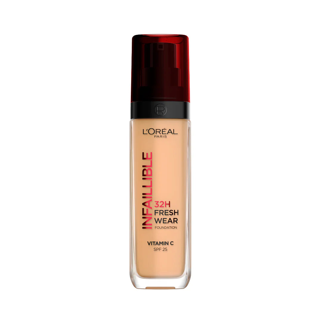 L’Oréal Paris Makeup Infaillible 32H Freshwear Liquid Foundation, Vitamin C, SPF25