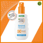 Garnier Ambre Solaire Sensitive Advanced SPF 50+ Ceramide Protect Sunscreen Spray For Adults 150ml