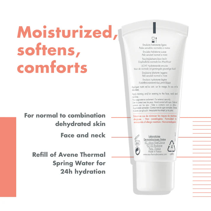Avène Hydrating Emulsion Hydrance Light and get + FREE 150ml Avène Cleansing Foam