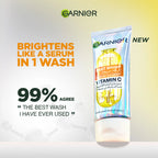 Garnier Fast Bright Serum Cleanser Dual Action Foam Cleanser 100ml