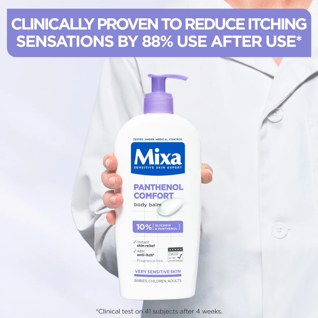 Mixa Panthenol Comfort Body Lotion & Anti-Scratching Cream For Dry Skin, Atopy Prone Skin and Eczema