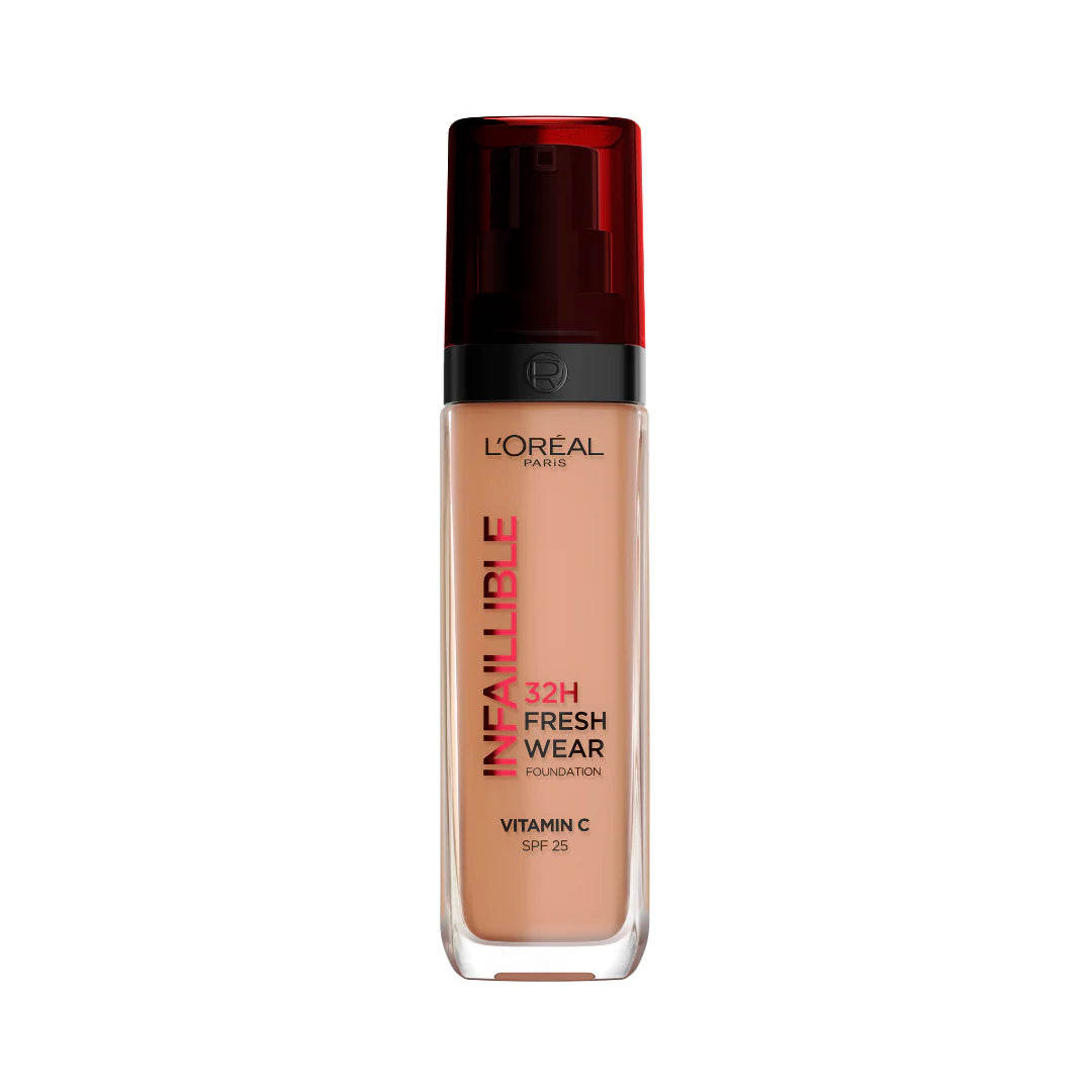L’Oréal Paris Makeup Infaillible 32H Freshwear Liquid Foundation, Vitamin C, SPF25