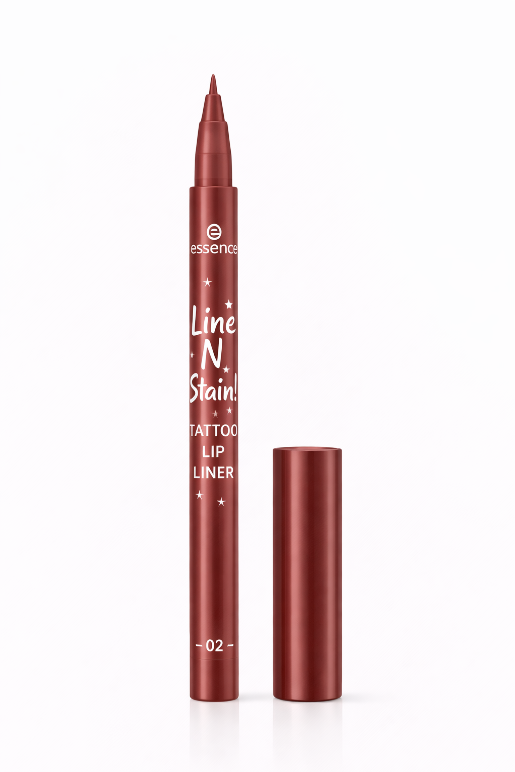 Lip liner with cap on a white background