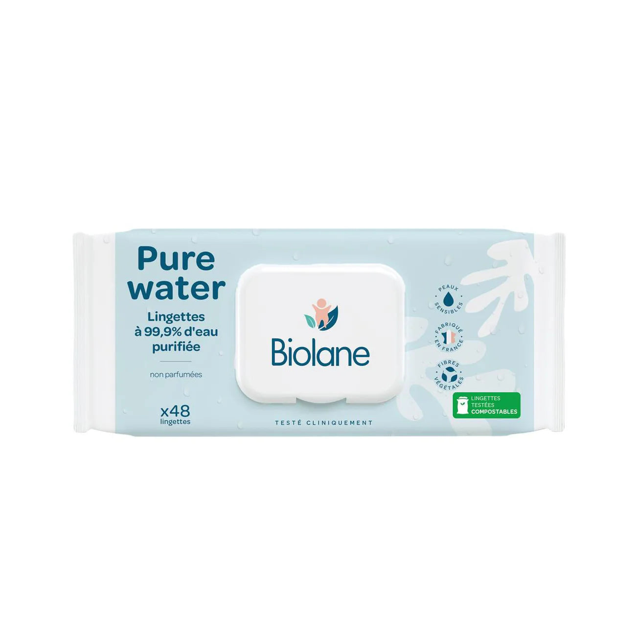 2x Biolane Pure Water Wipes - Buy 1 Get 1 Free