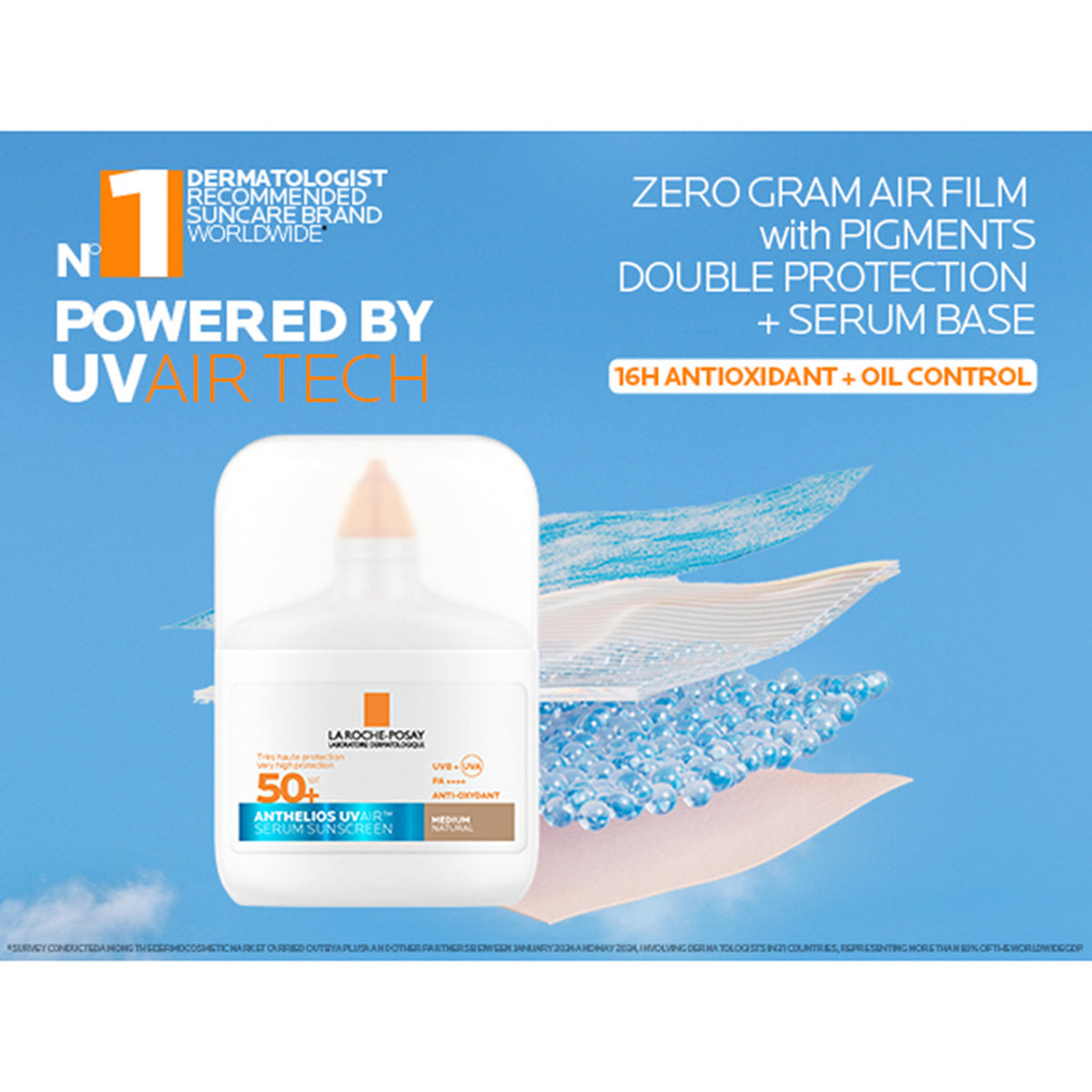 La Roche Posay Anthelios UVAIR Daily SPF50+ Medium Complexion 50ml – view 5