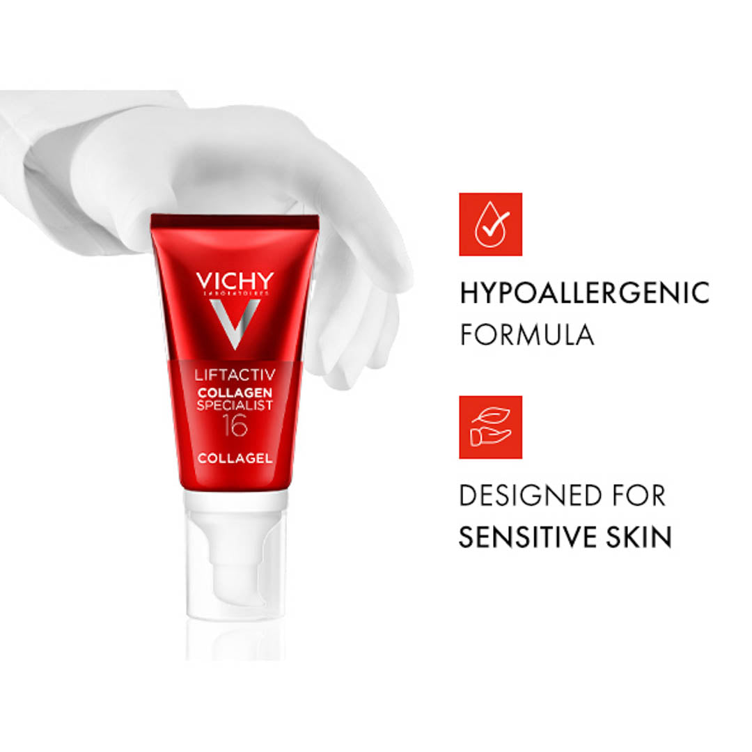 Vichy Liftactiv Hydrating and Boosting Collagen 16 Collagel with Co-Bonding Technology For Men and Women, 50ml – view 6