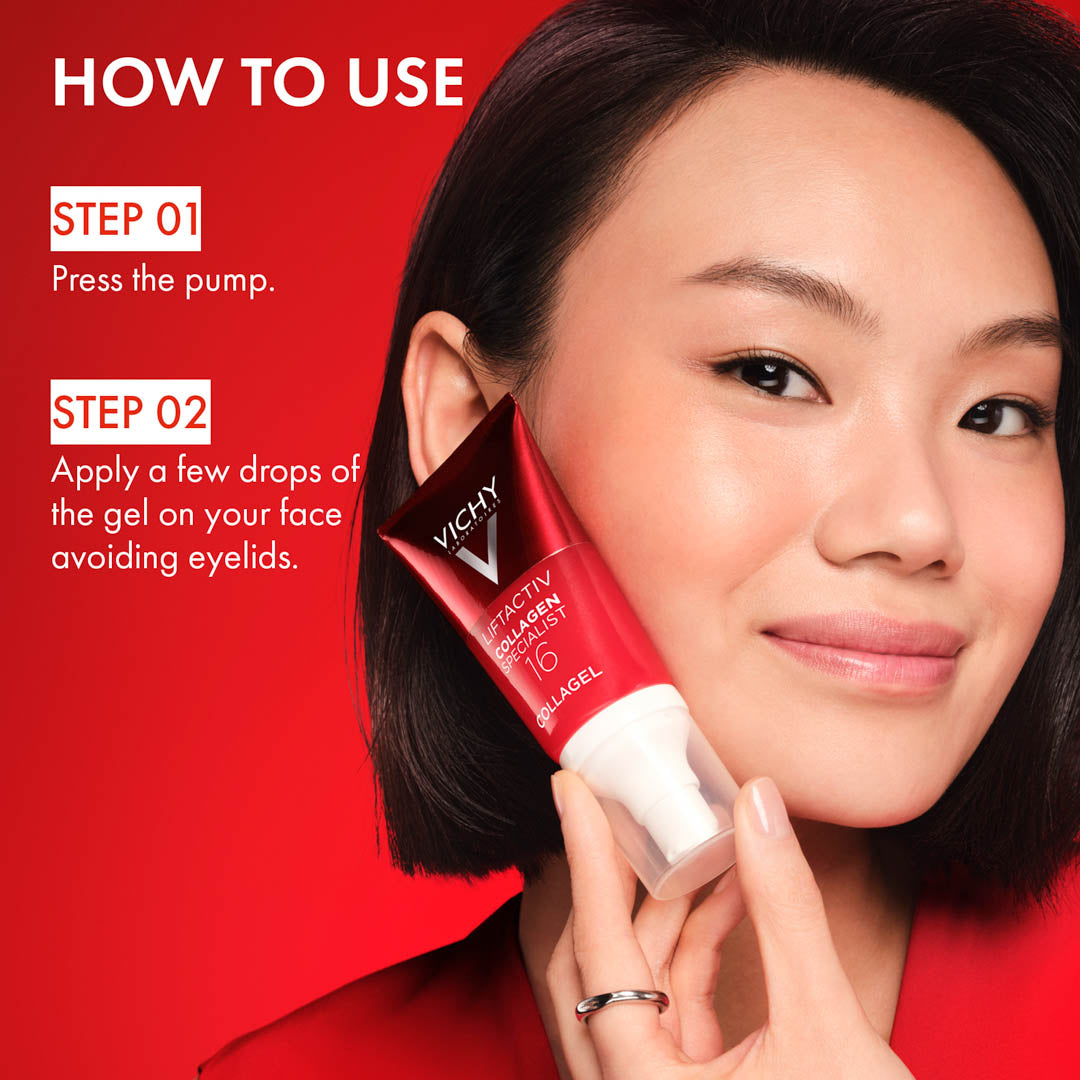 Vichy Liftactiv Hydrating and Boosting Collagen 16 Collagel with Co-Bonding Technology For Men and Women, 50ml – view 7