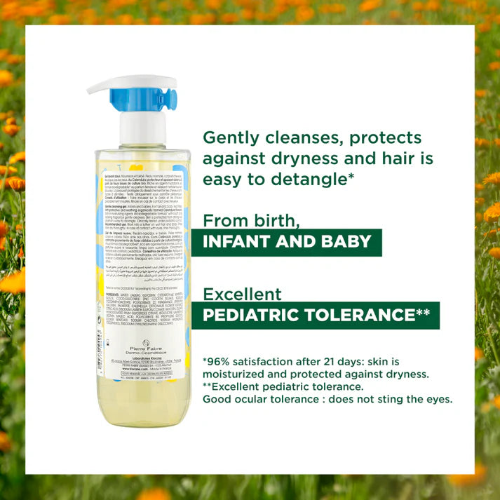 Klorane Baby Gentle Foaming Gel 500ml + FREE Klorane Baby Certified Organic Change Cream 100ml