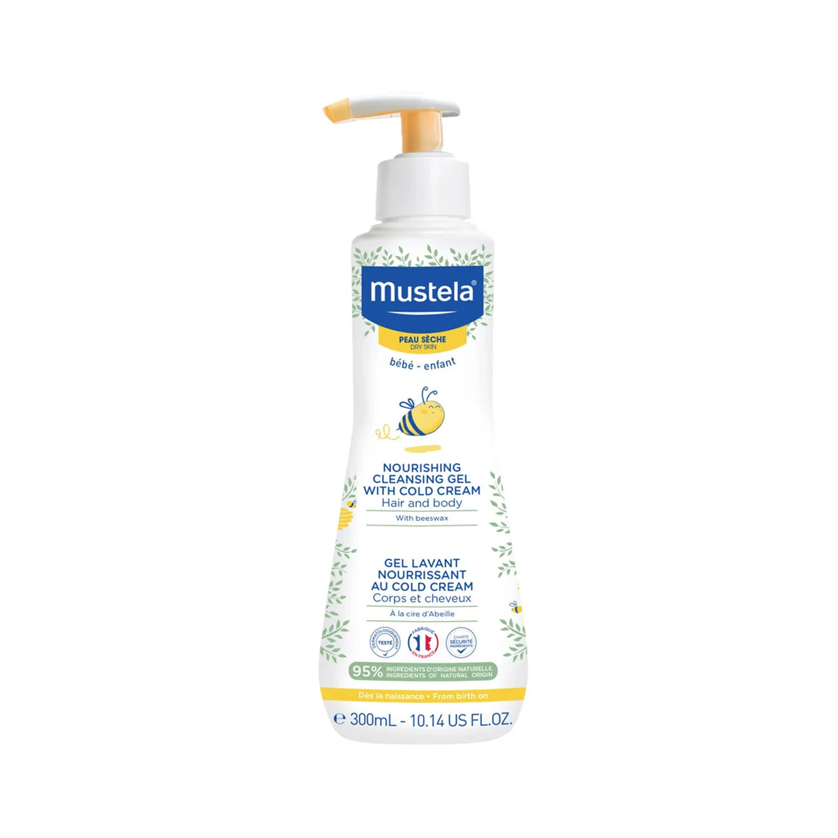 Mustela Dry Skin Nourishing Cleansing Gel with Cold Cream 300ml