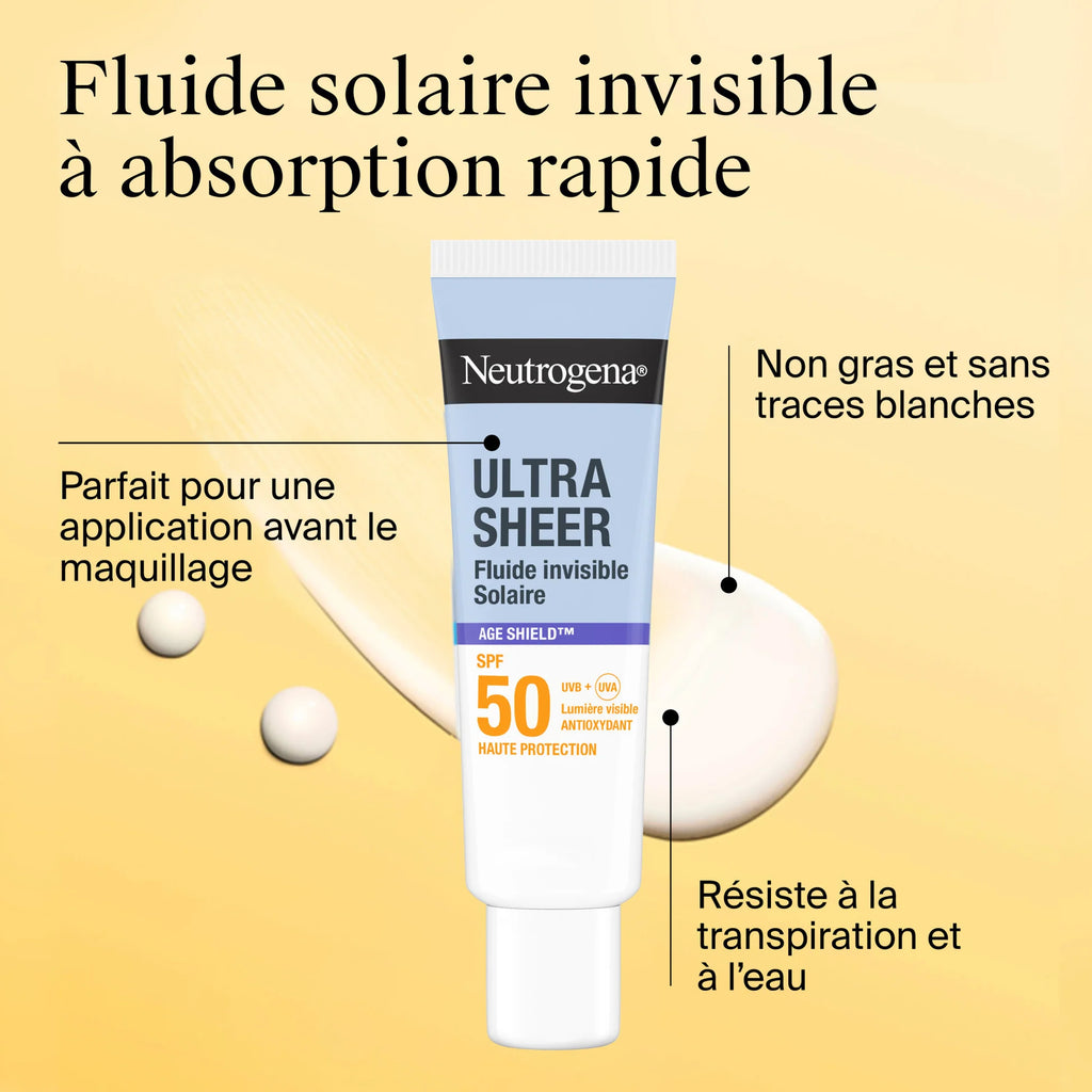Neutrogena Ultrasheer Age Shield Fluid Sunscreen SPF 50