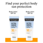 Neutrogena Ultra Sheer Invisible Body Lotion Sunscreen SPF30