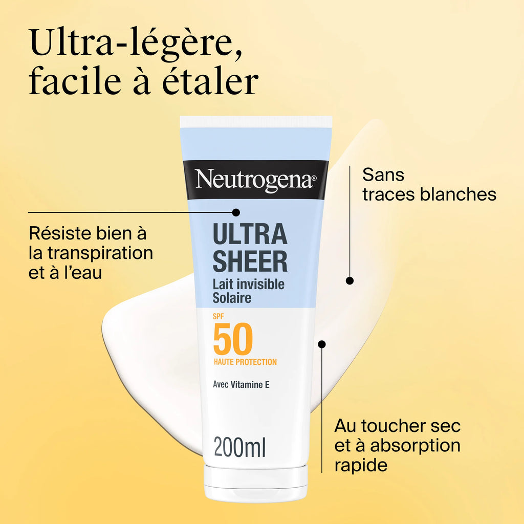 Neutrogena Ultra Sheer Invisible Body Lotion Sunscreen SPF50