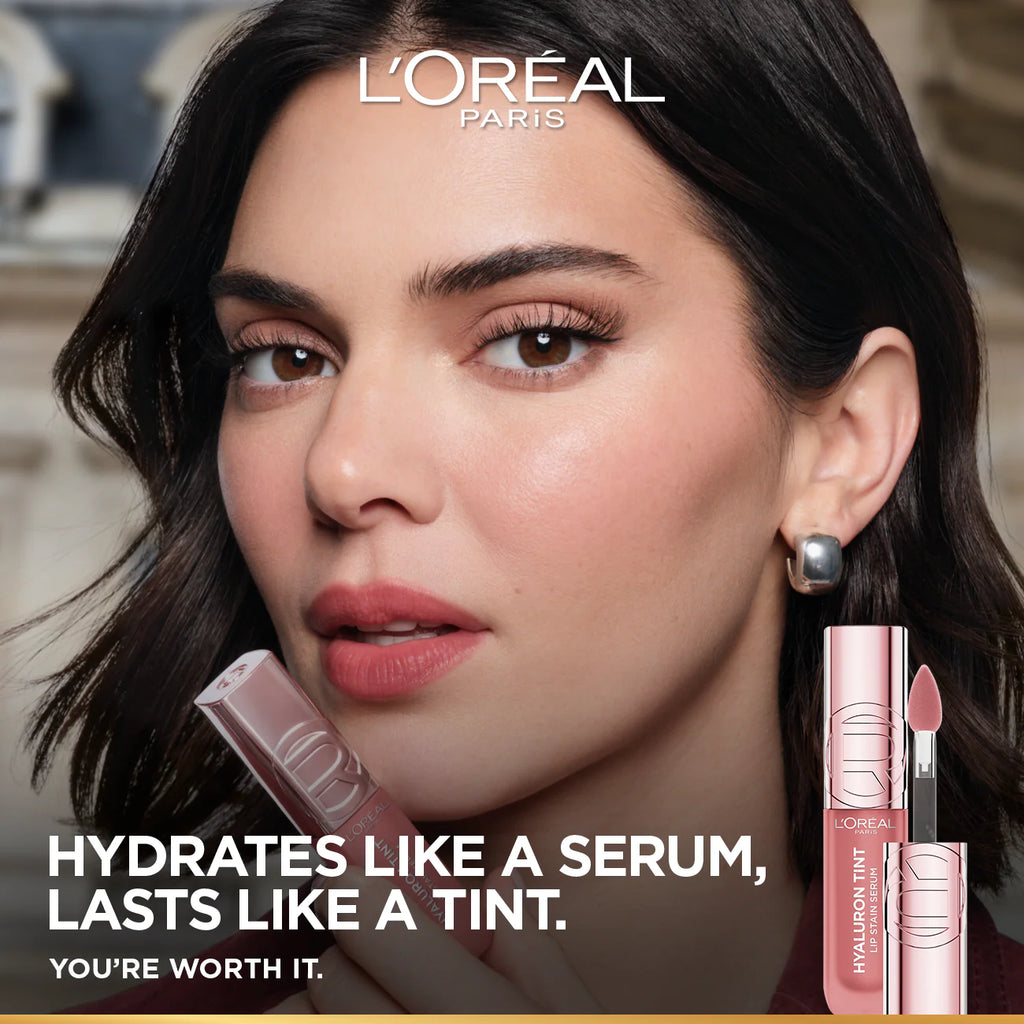 L'Oréal Paris Hyaluron Tint Lip Stain Serum Long Lasting, Hydrating Lip Makeup Infused with Hyaluronic Acid 5ml