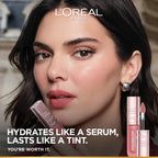 L'Oréal Paris Hyaluron Tint Lip Stain Serum Long Lasting, Hydrating Lip Makeup Infused with Hyaluronic Acid 5ml