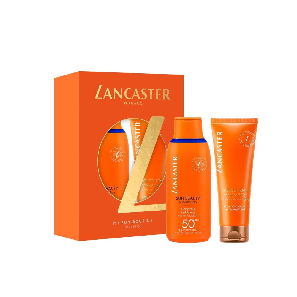 Lancaster body milk spf 50 175ml + golden tan maximizer 125ml