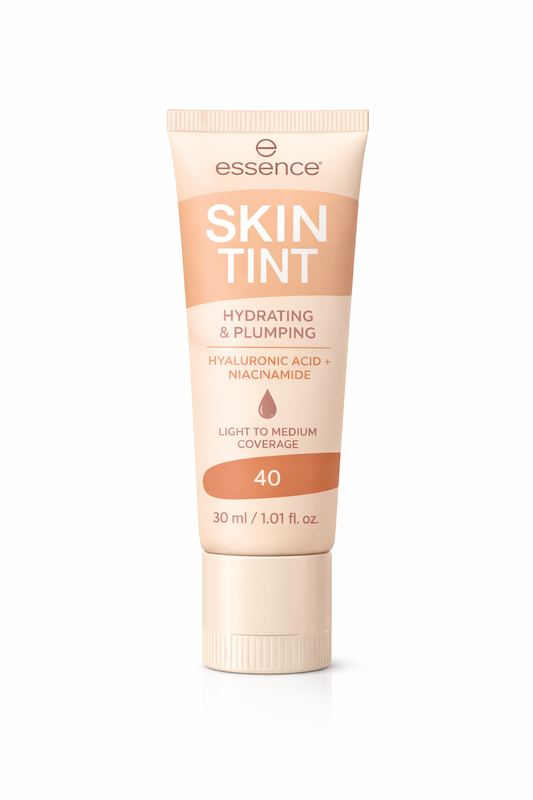 Tube of essence Skin Tint on a white background