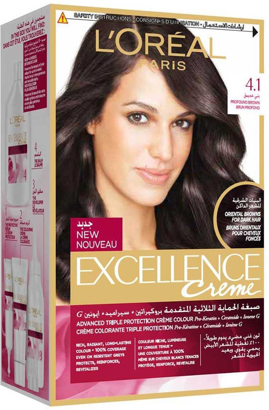 L'Oreal Paris Excellence Crème 4.1 Profound Brown - dsonline.me