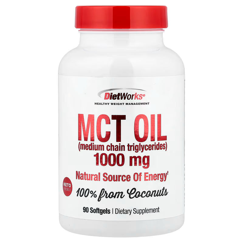 DietWorks MCT Oil 1,000 mg 90 Softgels
