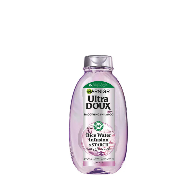 Garnier Ultra Doux Rice Water Infusion & Starch Shampoo For Long Hair, Smooth And Shine