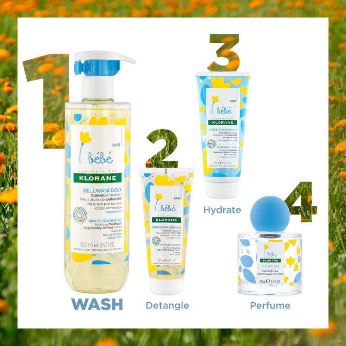 2x Klorane Baby Gentle Foaming Gel 500ml