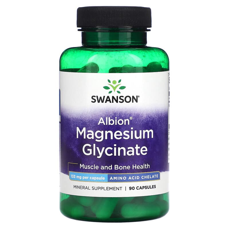 Swanson Albion Magnesium Glycinate 133 mg 90 Capsules
