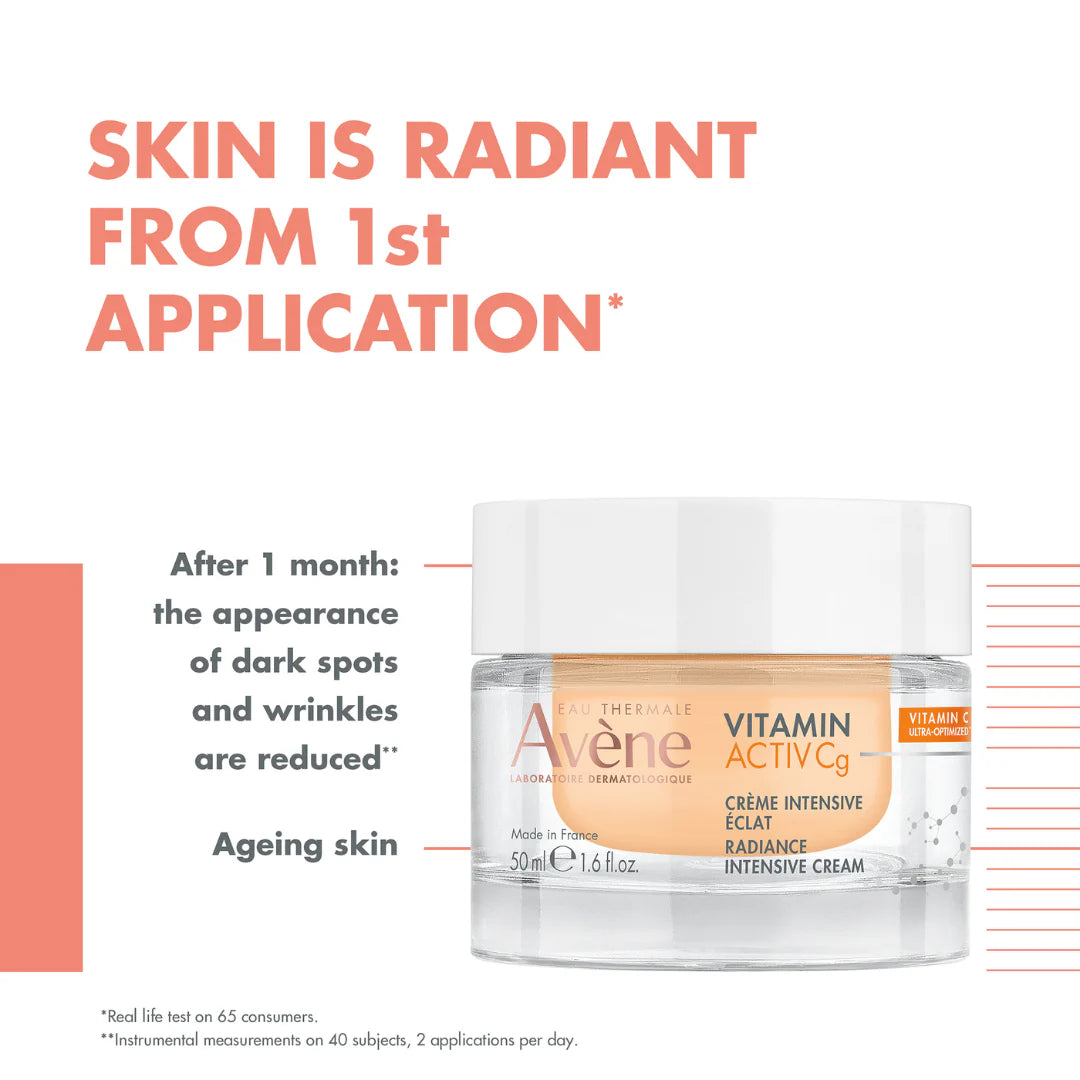 AVENE Vitamin Activ Cg Radiance Intensive Cream + 1 FREE Cleansing Foam 150ML