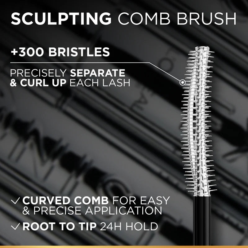 L’Oréal Paris Telescopic Extensionist Mascara for 24H Long-Lasting Curl, Volume, and Exceptional Eyelashes