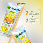 Garnier Fast Bright Serum Cleanser Dual Action Foam Cleanser 100ml
