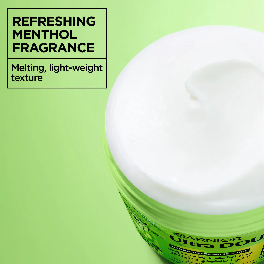 Garnier Ultra Doux Hair Food Kiwi Hydrating Hair Mask for Oily Roots & Dry Hair – 390ml