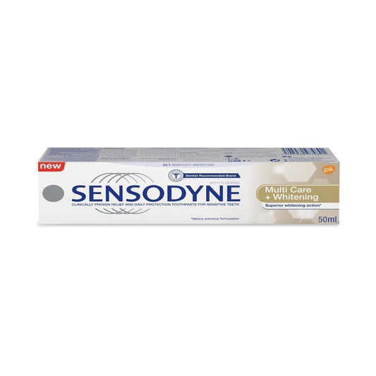 Sensodyne Multi Care + Whitening Tooth Paste 50 ml - dsonline.me