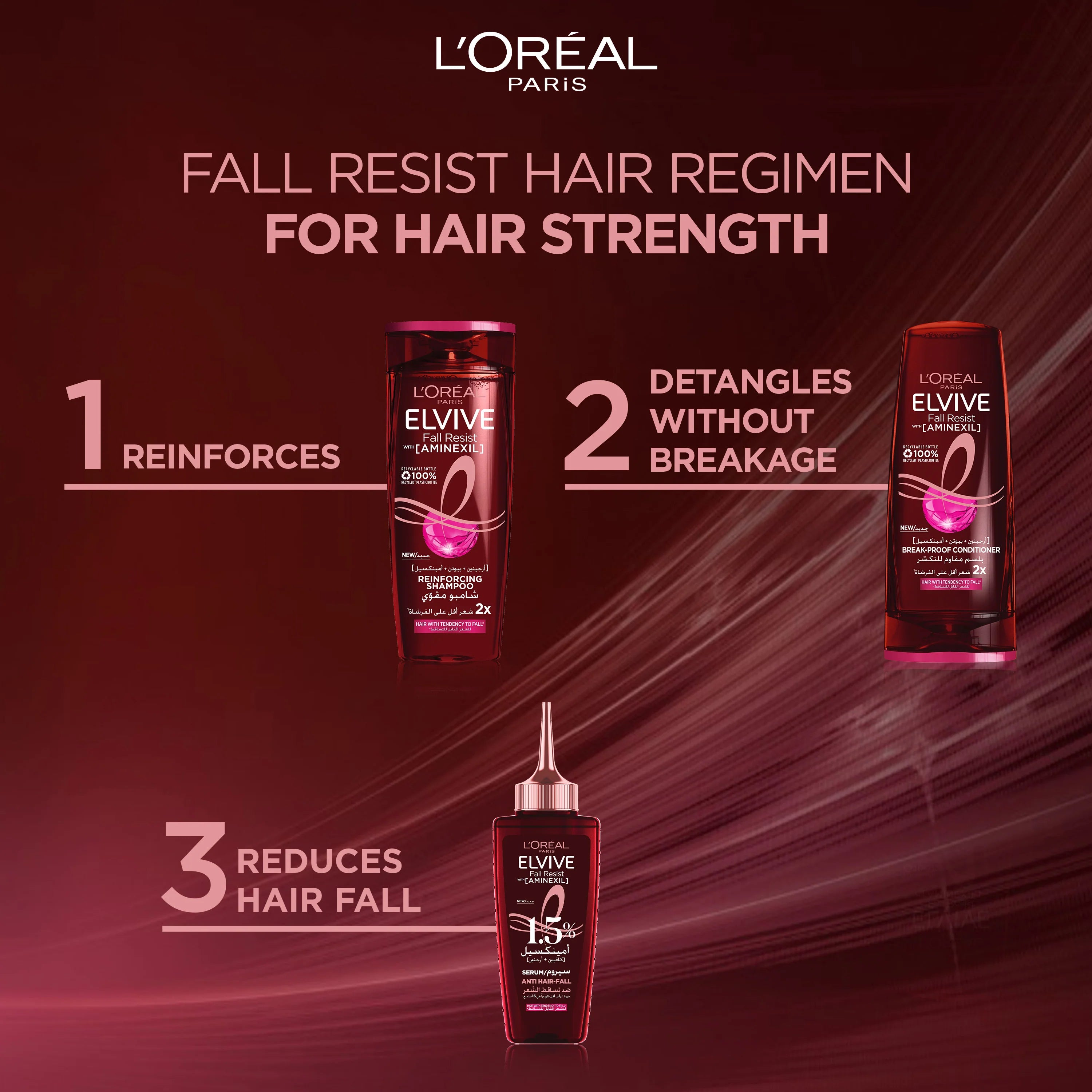 L'Oréal Paris Elvive Fall Resist Anti Hair-Fall Conditioner With Aminexil 200ml